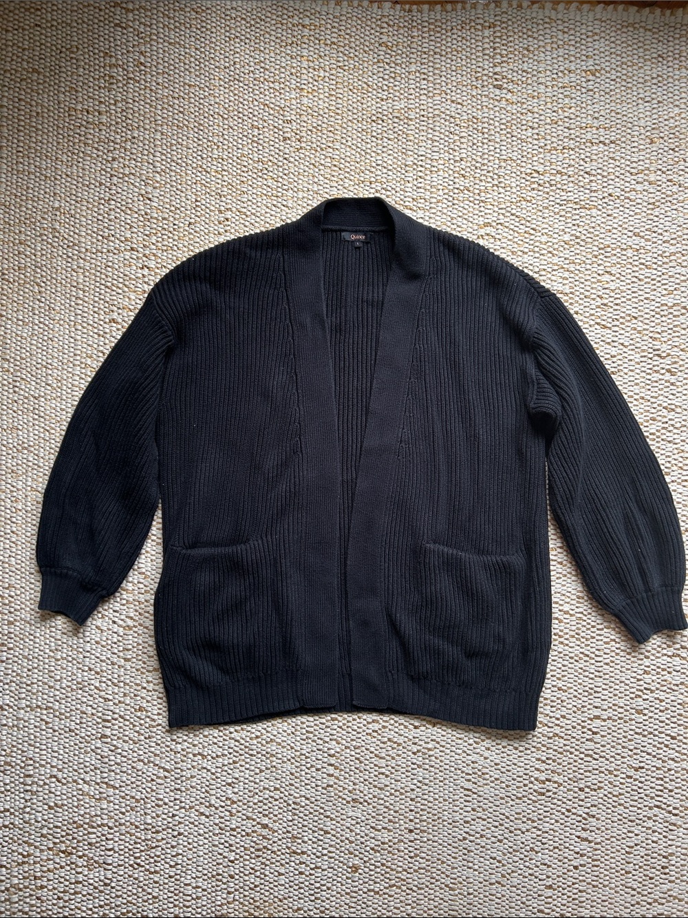 Quince 100% organic cotton oversized cardigan